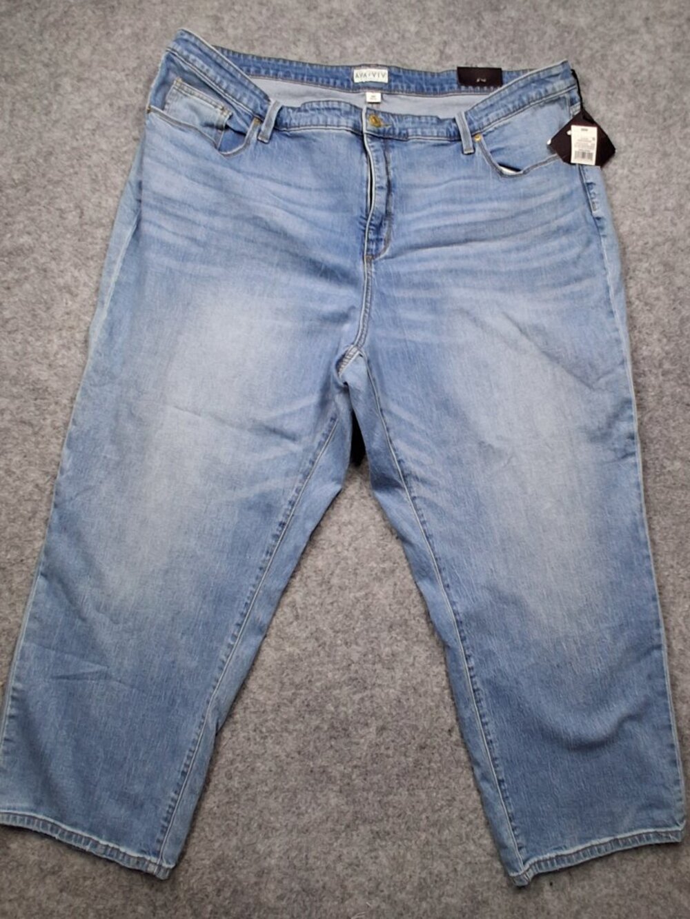 Ava & Viv womens plus jeans size 26 w blue new with tags